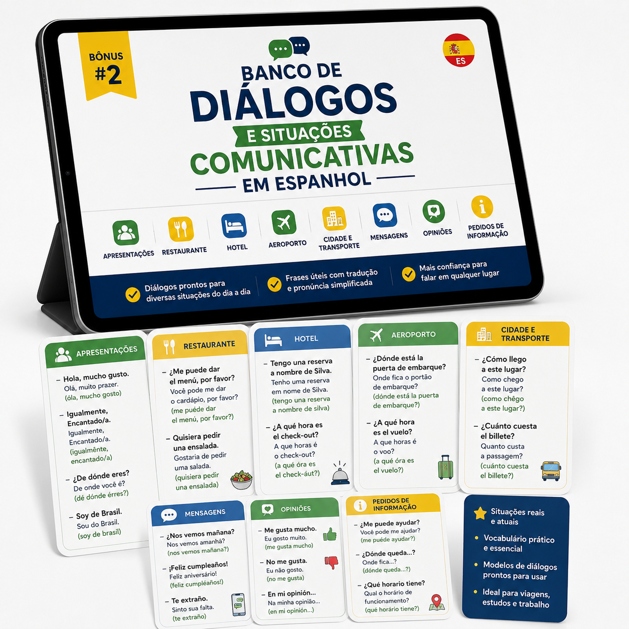 Bônus #2: Banco de Diálogos e Situações Comunicativas em Espanhol