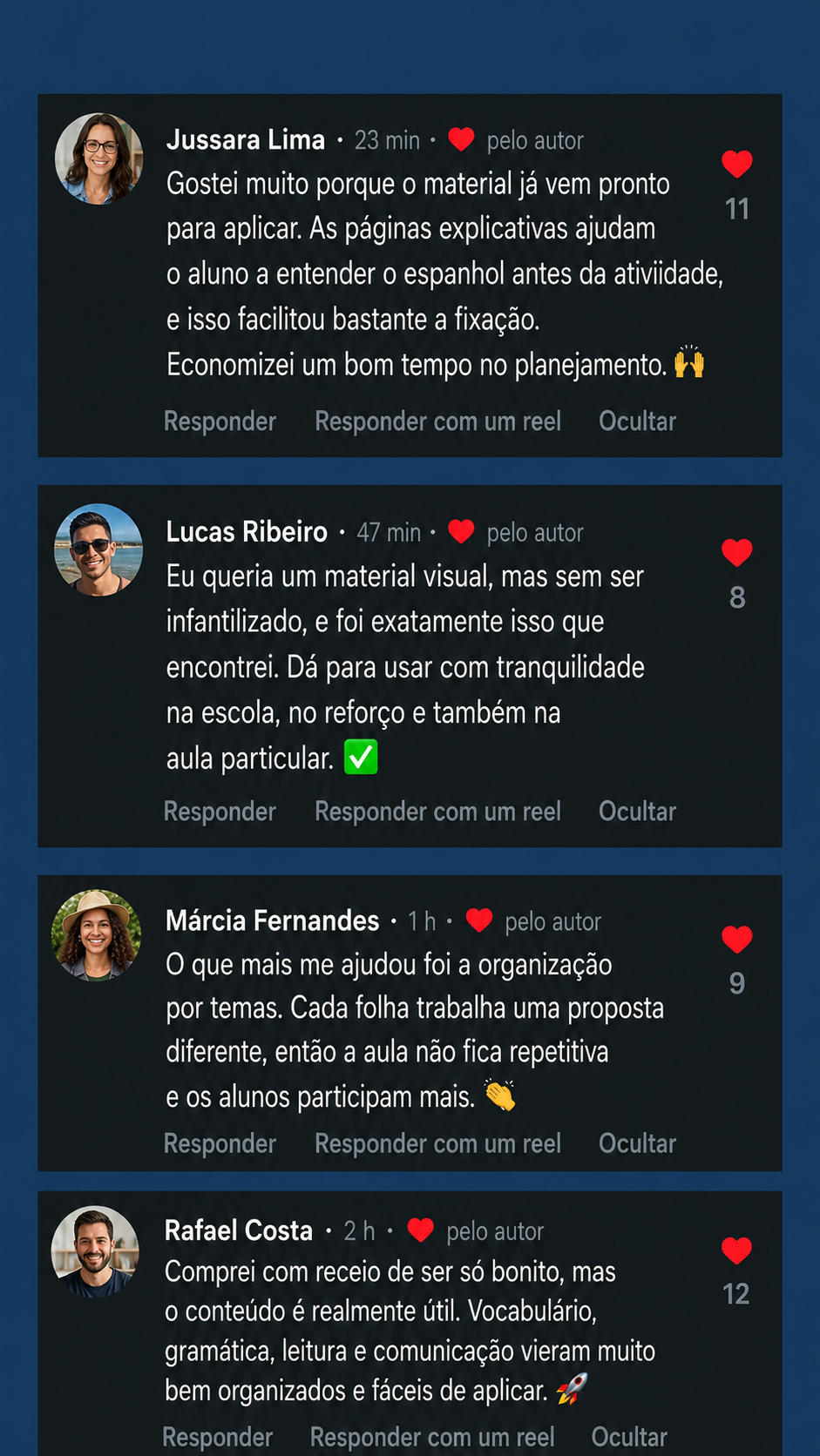 Depoimento de professor sobre o material Espanhol Visual