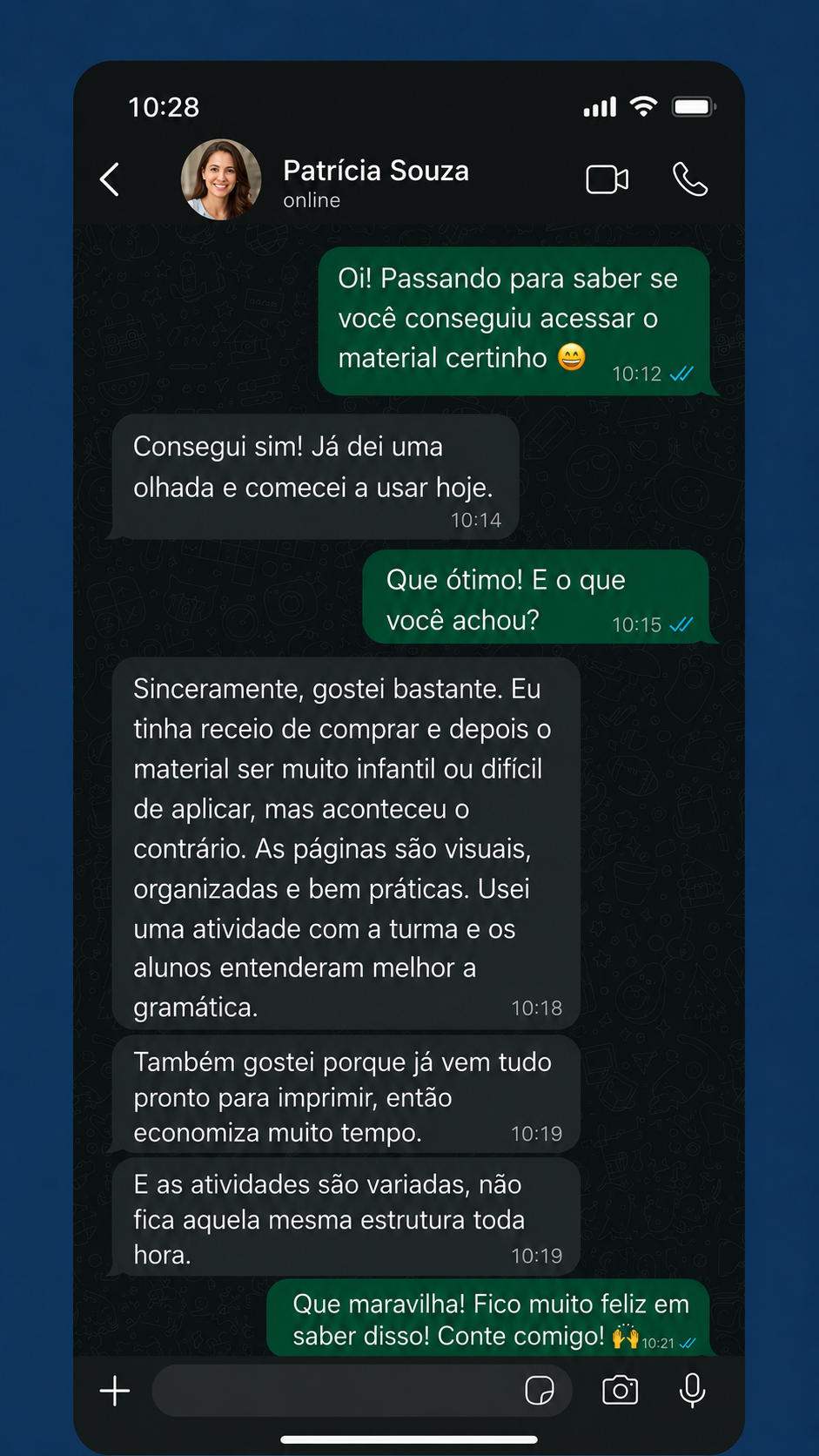 Depoimento de professor sobre o material Espanhol Visual